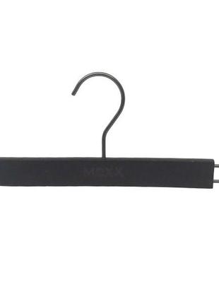 Деревянные плечики вешалки 40см чёрные с прищепками для брюк и юбок голландия