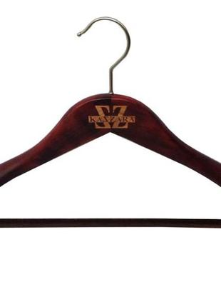 Фірмові плічка дерев'яні 44см з велюровою поперечиною італія