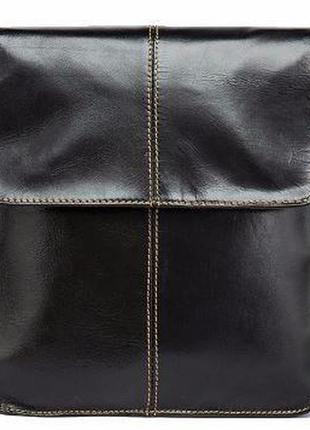 Мужская сумка- мессенджер кожаная vintage 14803 коричневая, коричневый