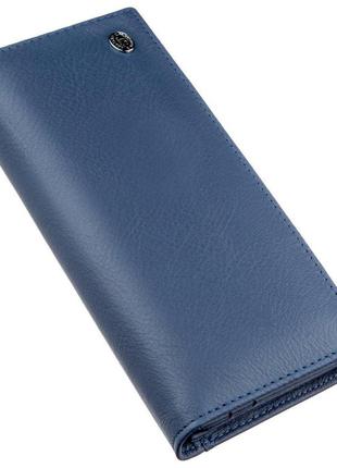 Многофункциональный кошелек для женщин st leather 18874 синий, синий1 фото