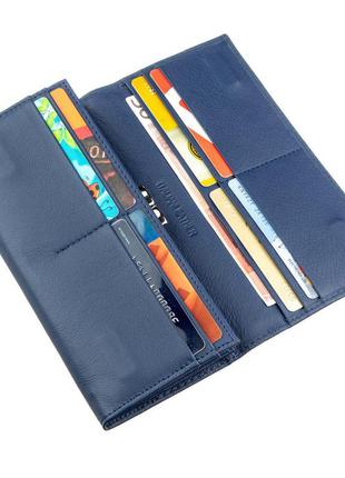 Многофункциональный кошелек для женщин st leather 18874 синий, синий4 фото