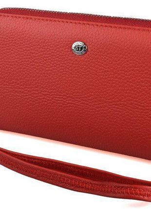 Гаманець жіночий st leather 18417 (st45-2) на блискавці червоний