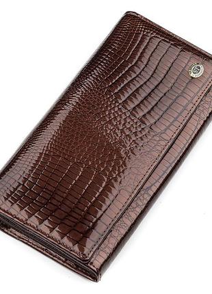 Гаманець жіночий st leather 18424 (s6001a) з натуральної шкіри коричневий