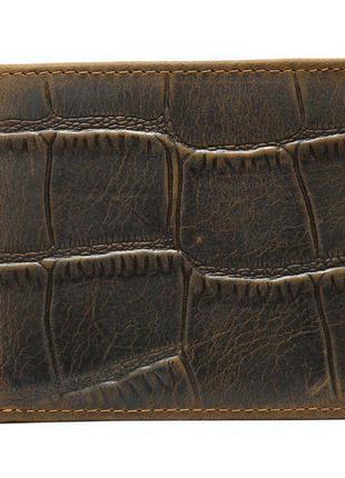 Бумажник горизонтальный vintage 20042 коричневый, коричневый