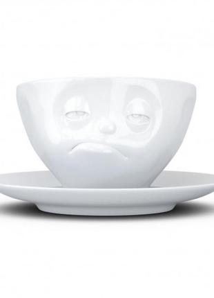 Чашка з блюдцем для кави tassen "спантеличений" (200 мл), фарфор2 фото