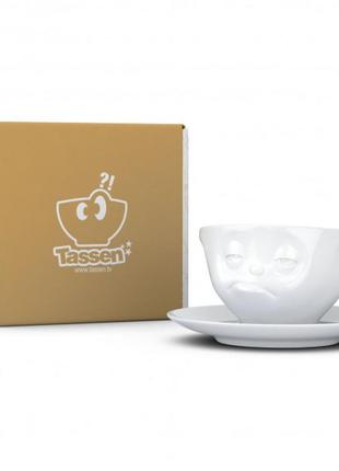 Чашка з блюдцем для кави tassen "спантеличений" (200 мл), фарфор7 фото