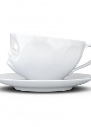 Чашка з блюдцем для кави tassen "спантеличений" (200 мл), фарфор3 фото