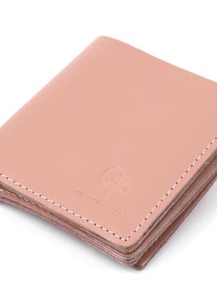 Женское портмоне с монетницей grande pelle 11370 розовый