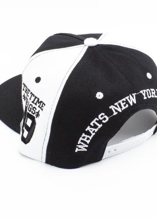 Стильна і зручна кепка, бейсболка new wear аа18001. чорна. рэперка універсальний розмір. красивий принт6 фото