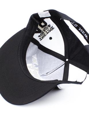 Стильная и удобная кепка, бейсболка new wear аа18001. черная. рэперка универсальный размер. красивый принт7 фото