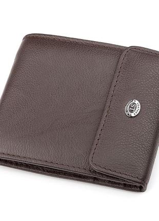 Кошелек st leather 18314 (st155) натуральная кожа коричневый, коричневый