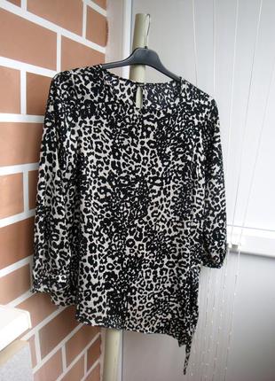 Блуза з леопардовим принтом m l xl xxl