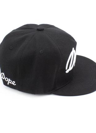 Стильная и удобная кепка, бейсболка new wear аа8001. черная dope. рэперка универсальный размер. красивый принт5 фото