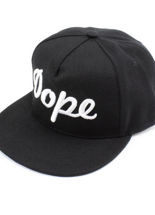 Стильна і зручна кепка, бейсболка new wear аа8001. чорна dope. рэперка універсальний розмір. красивий принт2 фото