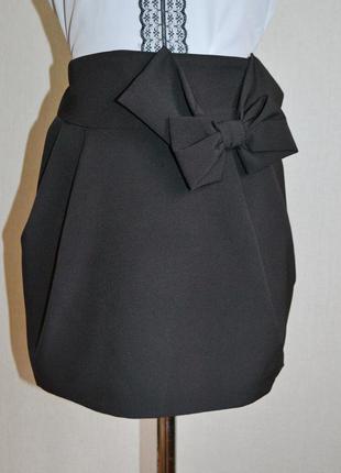Школьная юбка черного цвета для девочек классическая