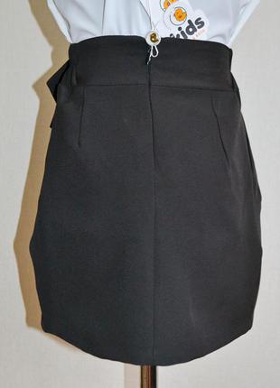 Школьная юбка черного цвета для девочек классическая4 фото