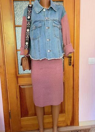 Комплект куртка+юбка набор костюм женский костюм жіночий спідниця топ