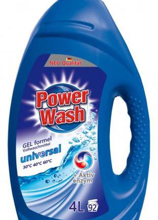 Гель для прання power wash 4 л vollwaschmittel