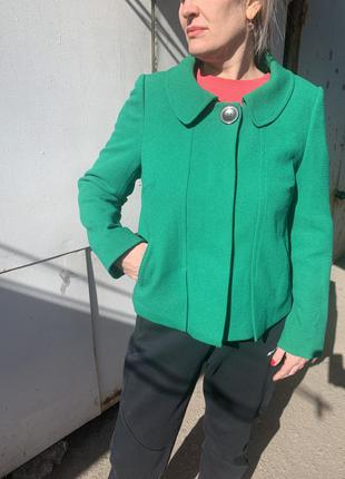 Зелений жакет куртка6 фото