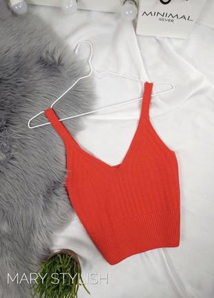 Вязанный трендовый топ