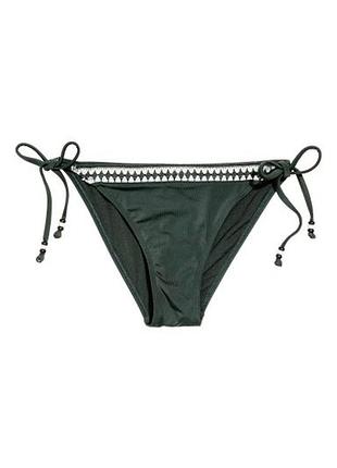 👙 swim sale 👙 плавки на завязках в глубоком зеленом цвете от h&m