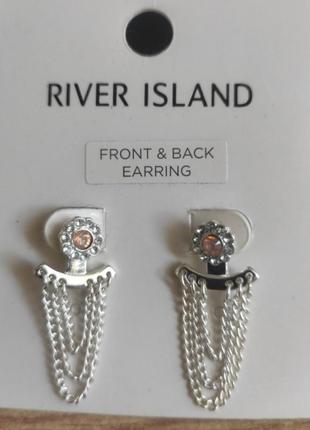 Сережки гвоздики бренду river island