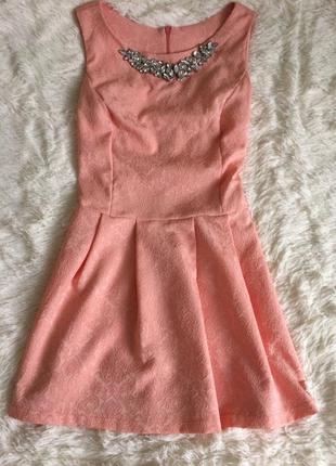 Рожеве стильне  плаття