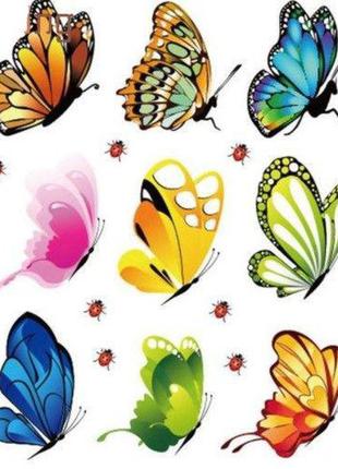 Метелики-наклейки на стіну і меблі