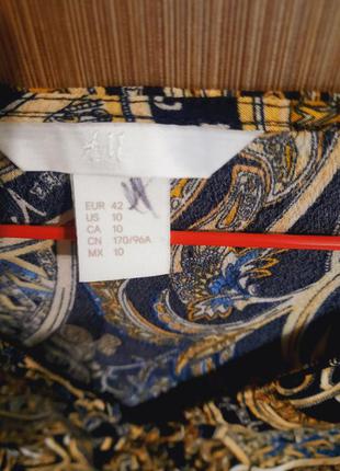 Блуза h&m из вискозы 42/14 8