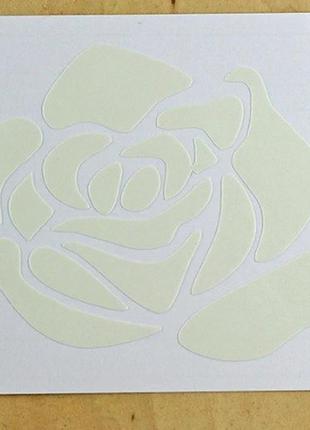 Наклейка люмінесцентна "роза" - 10*10см2 фото