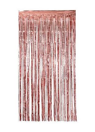 Дождик для фотозоны 3 м на 1 м розовое золото