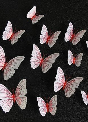 Набір декоративних метеликів - 12шт.2 фото