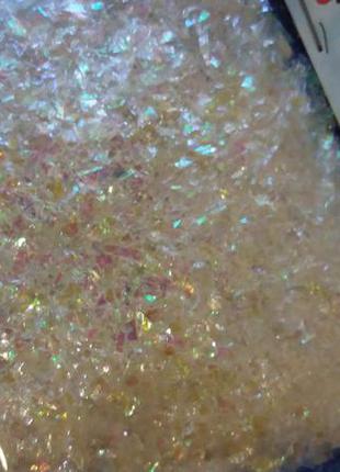 Конфетті метафан полібег з хедером 15 г перламутровий