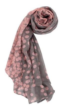 Женский шарф в горошек - размер около 160*60см