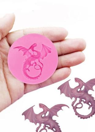 Силіконовий молд "дракон" - діаметр молдовського 5см
