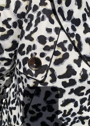 Леопардовий тренч жіночий тренч леопардовий плащ міді9 фото