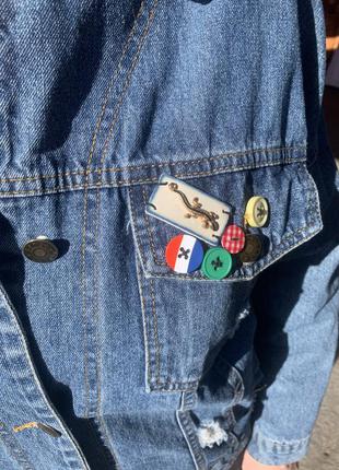 Джинсовка синяя джинсовка женская джинсовка джинсовая куртка синяя голубая куртка джинсовая6 фото