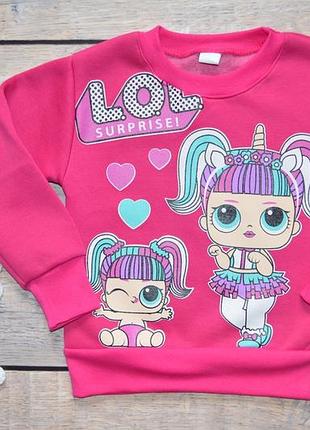 Супер тепла штани для дівчинки "лялечки lol" ріст 92-98