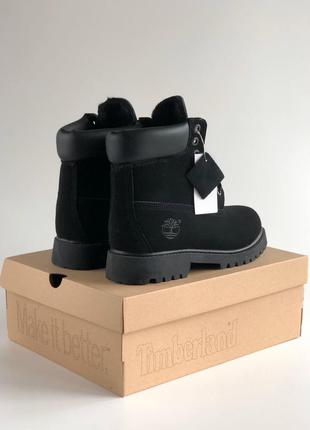 Timberland black ботинки с мехом!!!2 фото