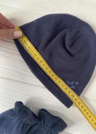 Флисовый комплект шапка и рукавицы для двойни близнецов topolino 18-24 месяцев8 фото