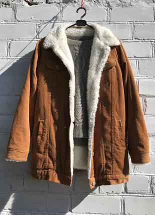Куртка, шерпа 8/36евро denim co, новая