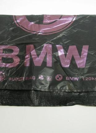 Чорні пакети майка з написом "bmw (бмв)3 фото