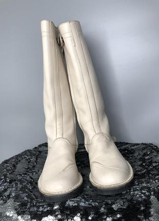 Белые байкерские кожаные грубые боты сапоги ботинки мото rundholz as98 allsaints4 фото