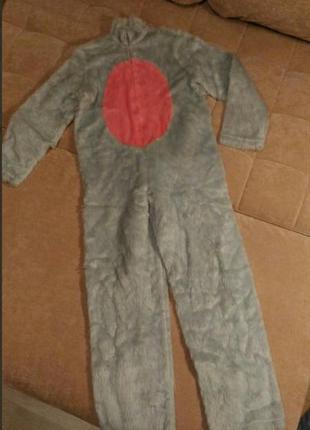Карнавальный костюм обезьянки, кигуруми, искусственный мех, 10-11лет