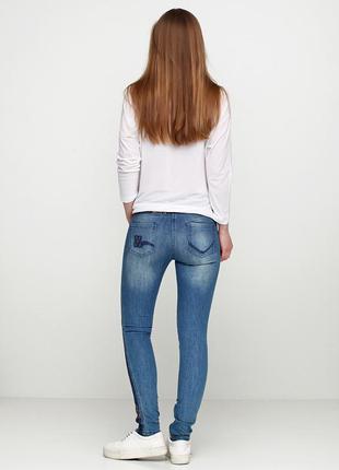 Роскошные новые крутые джинсы sassofono с кружевом и стразами сваровски!4 фото