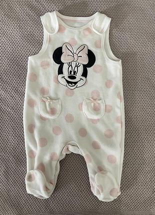 Комбинезон велюровый disney baby/0-3 мес