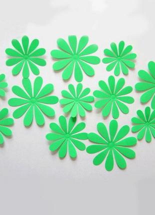 Блакитні квіти на стіну - 12шт.