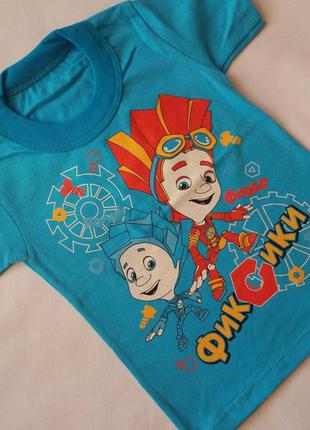 Футболка дитяча "фиксики" на зростання 81-87см