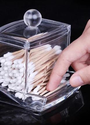 Набор контейнеров для ушных палочек и ватных дисков
