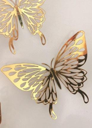 Набір метеликів на скотчі - у наборі 12шт. різних розмірів, в набір входить 2-х сторонній скотч2 фото